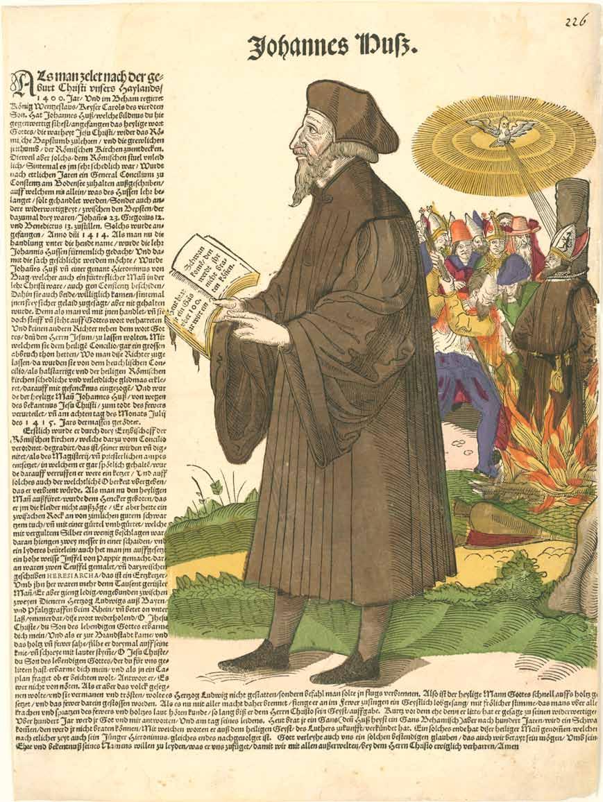 38,8 118 Jan Hus, im Hintergrund seine
