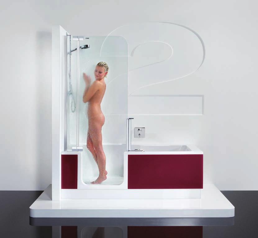 Badewanne? Dusche? Oder doch lieber beides? Die Lösung heißt TWINLINE und kommt von Artweger, dem Erfinder der Duschbadewanne!