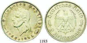 vz-st 90,- 1196 5 Reichsmark 1934,