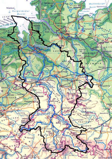 Merkmale der Flussgebietseinheit Kapitel 1-1 1 Allgemeine Beschreibung der Merkmale der Flussgebietseinheit 1.