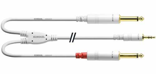 Y-Adapter Y-Adapter CFY WEE CFY WPP-SNOW /Studio Product Information: short split 15,2 cm on 2 x Plug Side /Studio short split 15,2 cm on 2 x Plug Side Laptop to DI-Box Kabel Cable cable 2 Belegung