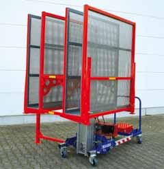 Er eignet sich zum Transport von schweren Lasten oder zum Befestigen einer Saugeinheit für die Vertikalmontage von Fenstern und Glasscheiben.
