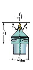 GENERL TURNNG External machining - Holders for positive basic-shape inserts llgemeine Drehbearbeitung LLGEMENE DREHERETUNG CoroTurn TR Coromant Capto Schneidköpfe Schraubspann-System ußenbearbeitung