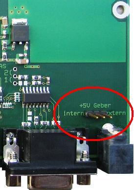 1.6 Externe Spannungsversorgung der Signalgeber Über die DC-Buchse können Signalgeber mit einer externen Spannungsversorgung betrieben werden, wenn der Jumper auf der Leiterkarte des USB-Zählers