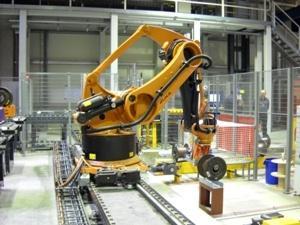 Kabelhersteller, Deutschland Neubau 3-gassiges Drahtlager mit Anbindung an Drahtspuler mittels Fördertechnik und Roboter