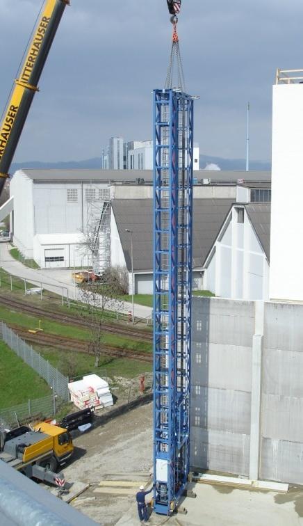 Borealis AG, A-Linz Hochregallager in Silokonstruktion und Kanaltechnik Hochregallager für die Lagerung von