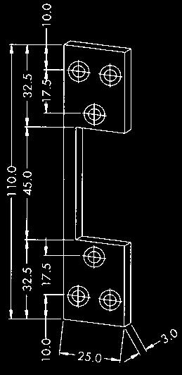 Elektrische Türöffner, Serie 300, Schraublochabstand 52 mm, 6 12 Volt 300, 300 G und 351, für Gleich- und Wechselstrom,