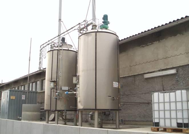 Biogasnachweis im diskontinuierlichen Betrieb.
