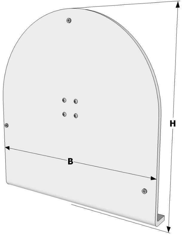 ntrieb Typ Rondo H standardmäßig wird die nlage so gefertigt, dass ein beidseitiger bstand von 18,5 cm zum Beckenrand entsteht mit Rollladenprofil Junior / Senior Beckenlänge H B bis 8 m bis 10 m bis
