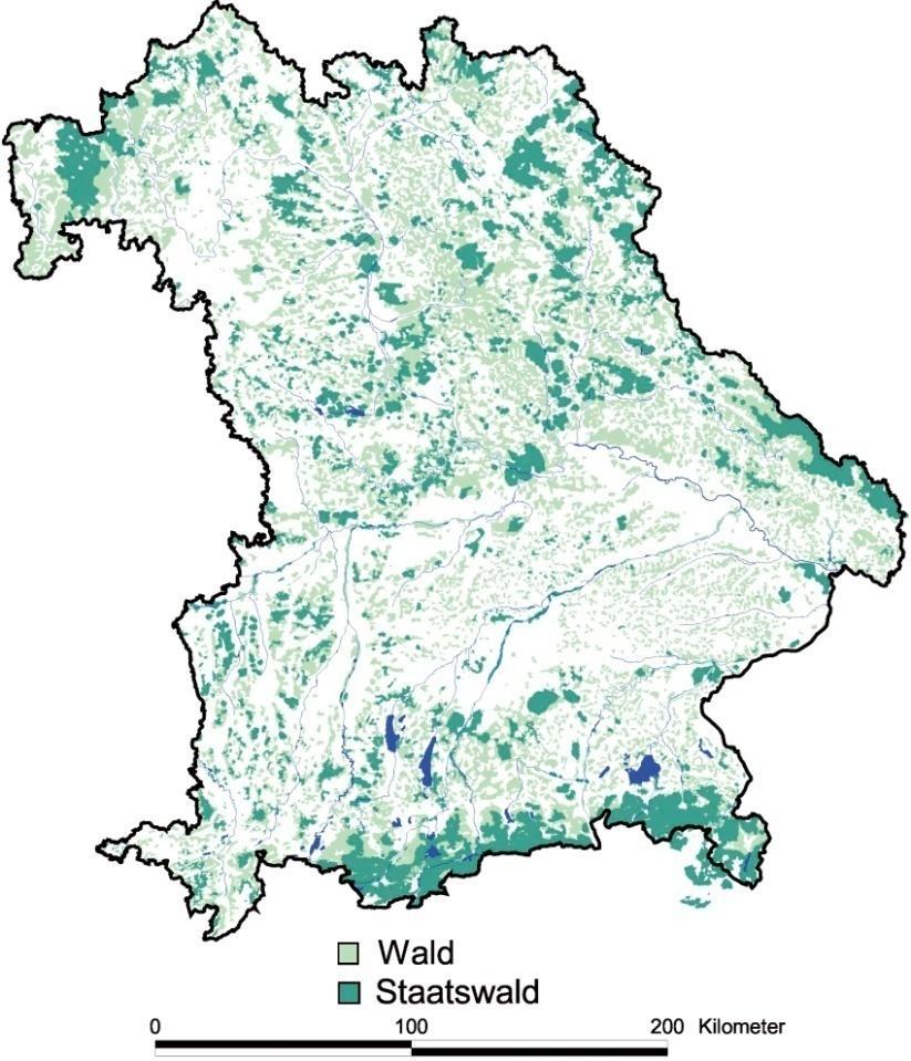 Forestry in Bavaria forestland in Bavaria 36,3% of total land area 2.6 mio.