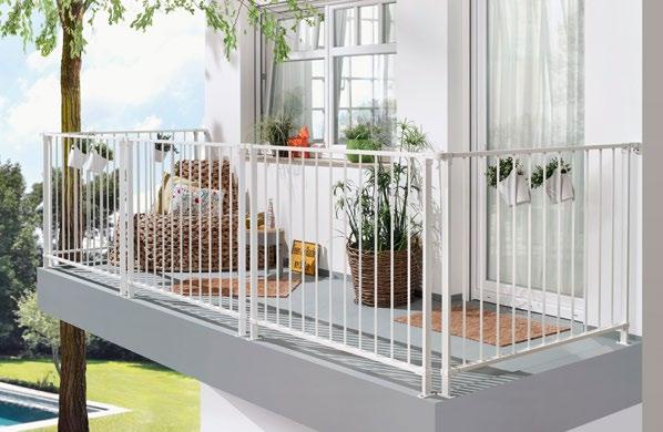 Geländersystem Vario Stahlgeländer für Innen/Außenbereich, anthrazit
