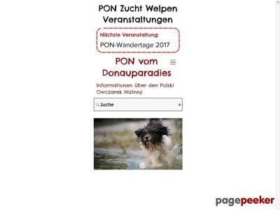 Webseiten-Bericht für pon-vomdonauparadies.