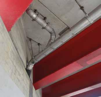 Edelstahl Rohrsystem Edelstahl Rohrsystem - ist ein für die Brückenentwässerung geeignetes System von Rohren und Formstücken aus Edelstahl 1.4401 oder 1.4571 (Klasse A4 oder A5).
