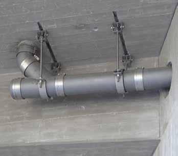 Guss Rohrsystem Guss Rohrsystem - ist ein für die Brückenentwässerung geeignetes System von Rohren und Formstücken aus Gusseisen. Die Durchmesser liegen im Bereich von DN 100 bis DN 800.