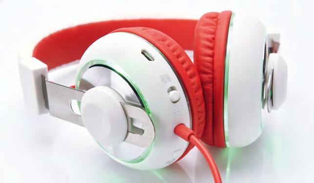 Headphones BeatLight On-Ear Kopfhörer Brillianter Klang sowie 4 Lichtthemen, um Ihren Sound zu