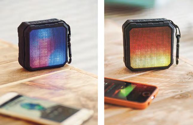 App controlled Bluetooth LED speaker Spectro II LED Bluetooth Lautsprecher App-gesteuerter Bluetooth LED Lautsprecher mit kraftvollem Klang und aufregender LED-Lichtshow Der neue ednet Spectro II