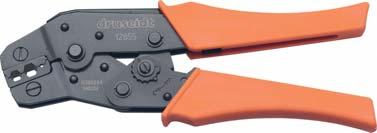 Preßgeräte für Koaxialkabel Crimping tools for coaxial cables 12855 12855/N Best.-Nr. geeignet für Kabel Beschreibung description Länge Gewicht Part-No.