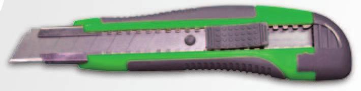 3 abbrechklingen Robustes Profi-abbrechmesser Mit ausfahrbarer 18 mm Klinge und Klingenführung aus Metall.
