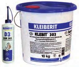 Leime / Klebstoffe / Klebebänder Leim Kleiberit Leim 303 1-Komponenten D3 Weißleim Für Warm- und Kaltverleimung geeignet. Kurze Preßzeit. Nach DIN EN 204/D3. Mit Härter auch als D4 Leim einsetzbar.