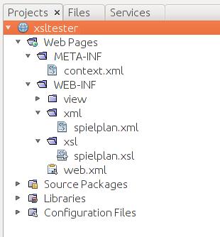 Benötigte Programme: Netbeans IDE mit Tomcat (Java EE - Download), html- Browser Anleitung: Laden Sie foldende ZIP-Datei herunter: http://dt.wara.de/xml/xsltester.