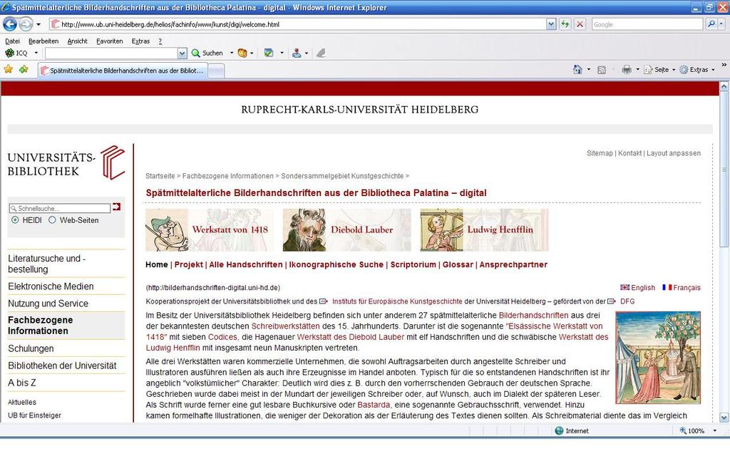 2 Universitätsbibliothek Heidelberg, Deutschland 16 PDF-Datei nutzen. Auf Wunsch liefert die UB gegen eine Aufwandsentschädigung auch noch andere Formate und Größen. 14 2.