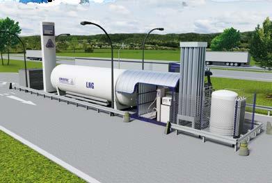 Mit LNG betriebenen Fahrzeugen kann die Lärmemission im Vergleich zu Dieselfahrzeugen reduziert werden.