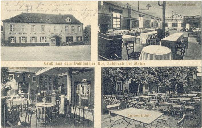 1899 vorhanden /N Zahlbach, Altmünster Brauerei Dahlheimer Hof "Gruß aus dem Dahlheimer