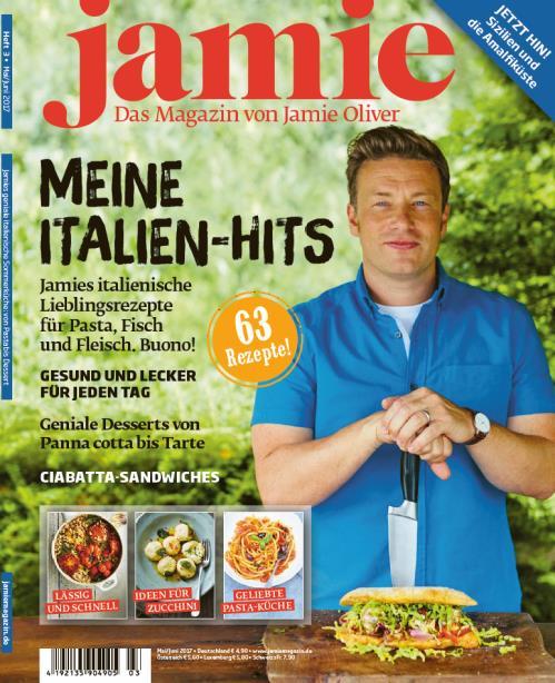 26 JAMIE D AS M AG AZ I N V ON JAM I E OLIVER Mit seinen überraschenden Rezepten, seinem nahbaren und kreativen Wesen und seinem sozialen Engagement ist Jamie Oliver Sympathieträger und Koch-Profi