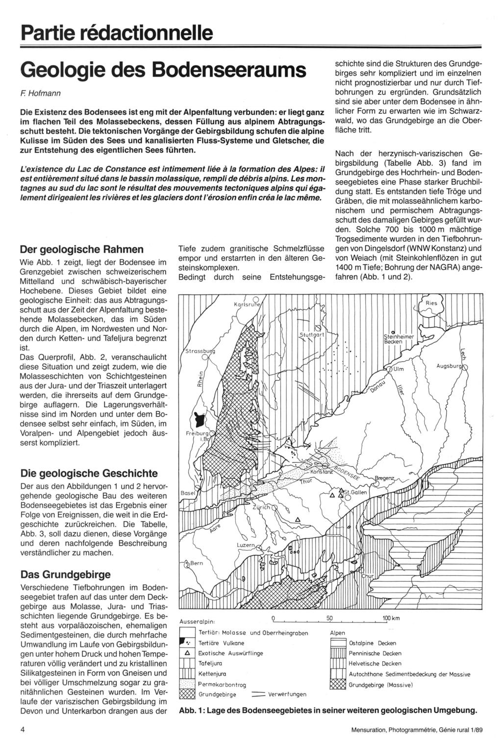 Partie rédactionnelle Geologie des Bodenseeraums F.