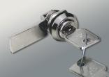 544 Metallguss, glanzvernickelt Glasbohrung ø 19 mm Verdrehsicherung für Hebelriegelschloss