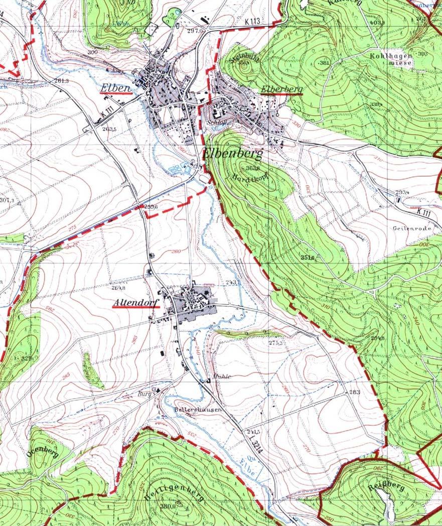 Retentionskataster Niederschlagsgebiet Elbe FKZ 4286 Seite - 15 - < HQ1 > HQ1 Lageskizze zum potentiellen Retentionsraum Kenn-Nr.