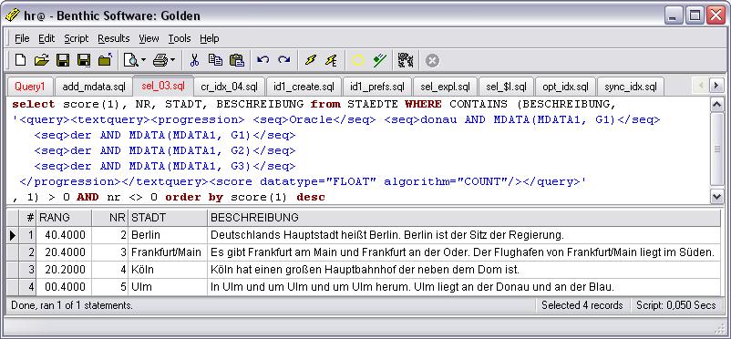 Query Relaxation Echtes Performance Feature Bug: Keine Progression,