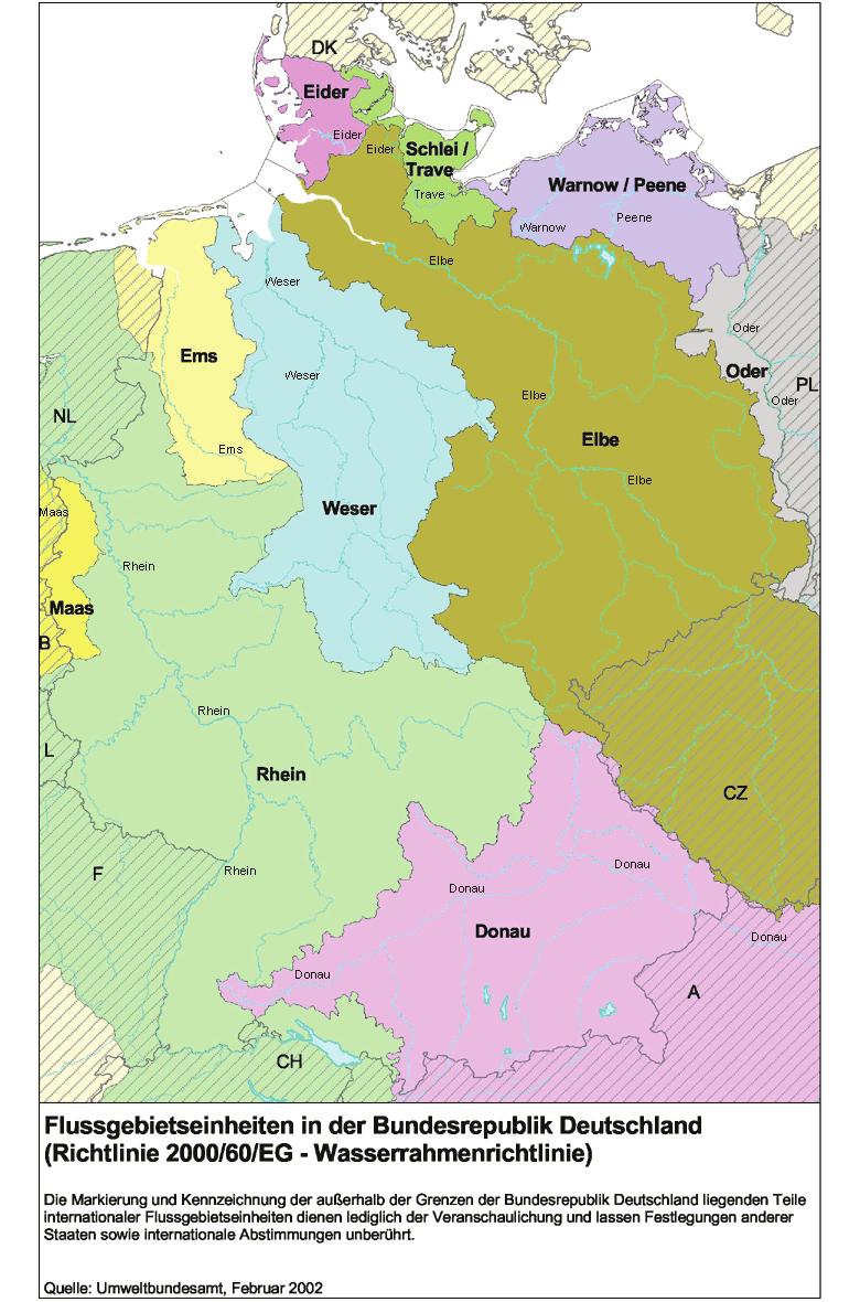 Flussgebietseinheiten in Deutschland