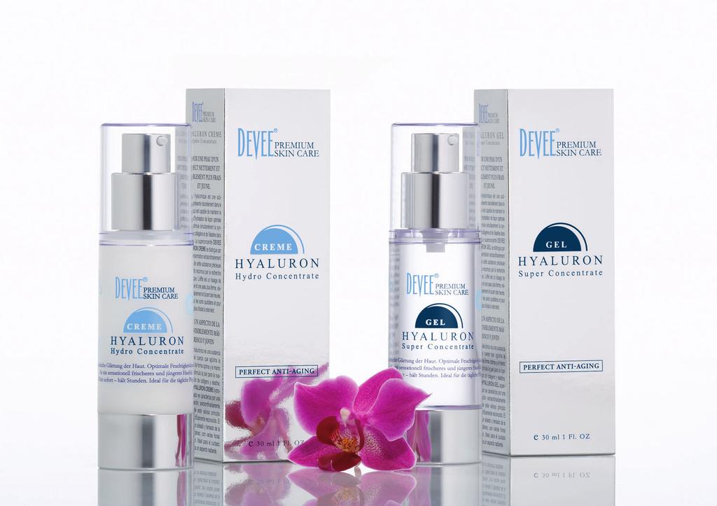 Exklusive Hautpflege durch hochwertige und hochkonzentrierte Hyaluronsäure Premium Skin