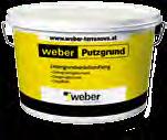 Hilfsmittel weber.prim Putzgrund Putzgrund eingefärbt untergrundegalisierend schafft einen gleichmäßigen Untergrund saugausgleichend verarbeitungsfertig ca. 0,2 kg/m 2 / ca.