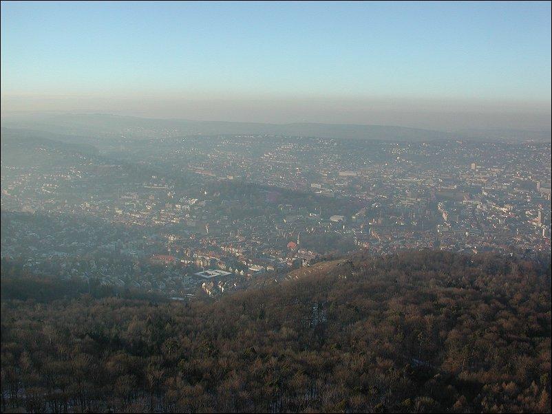 Inversionswetterlage in Stuttgart