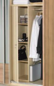 centimetre. Practical features make it easier to organise and store your belongings, transforming your wardrobe into a miracle storage space.