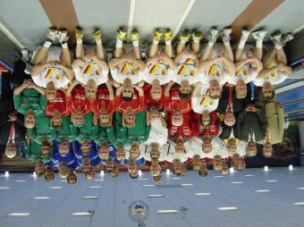 50 Jahre VKC Eppelheim Alle Teams des Jubiläumsspieles und die Präsidiumsmitglieder von DKB und DKBC.