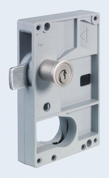 konventionelle Schließsysteme Produktkatalog Münzpfandschloss DPM80 nach Einwurf einer Münze und Verriegelung des Behältnisses kann der Schlüssel abgezogen werden bei Entriegelung durch den Schlüssel