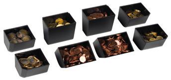 Auf Wunsch können Sie Ihre ANKER Geldkassette oder Schublade bei uns gleich mit integrierten Coin Cups bestellen.