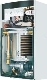 kombinierbar mit Speicher-Wassererwärmer z.b. SE-2 Gasbrennwerttherme CGB-K40-35 für Heizen CGB und Warmwasserbereitung mit integriertem Warmwasserwärmetauscher aus Edelstahl, Brennkammer