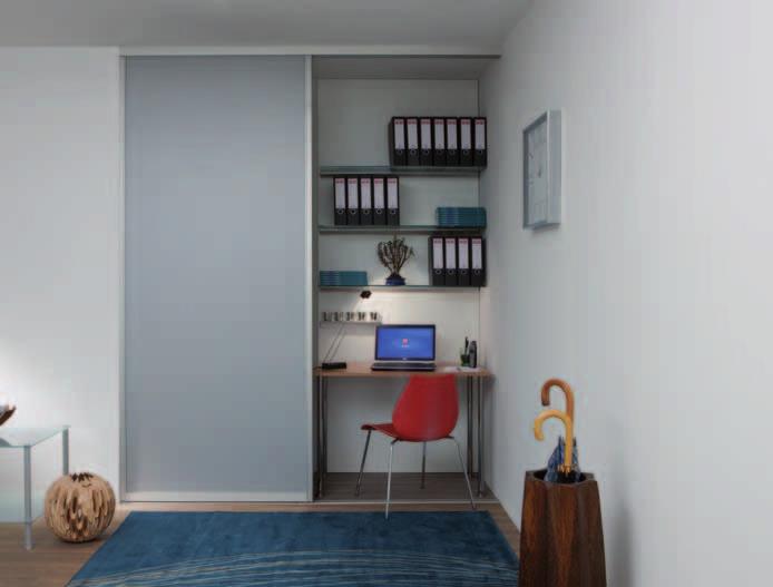 Schiebetüren / Raumteiler Home Office mit ST 2500 Profile: