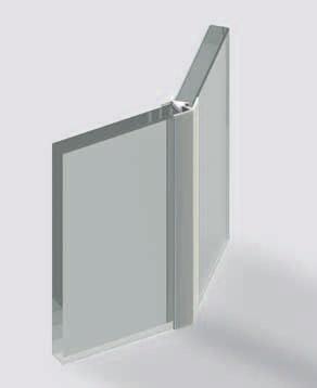 Glaskanten Hochstabile Verbindung auch bei hohen Trennwänden Einfache Montage mit Klebeband oder Silikon
