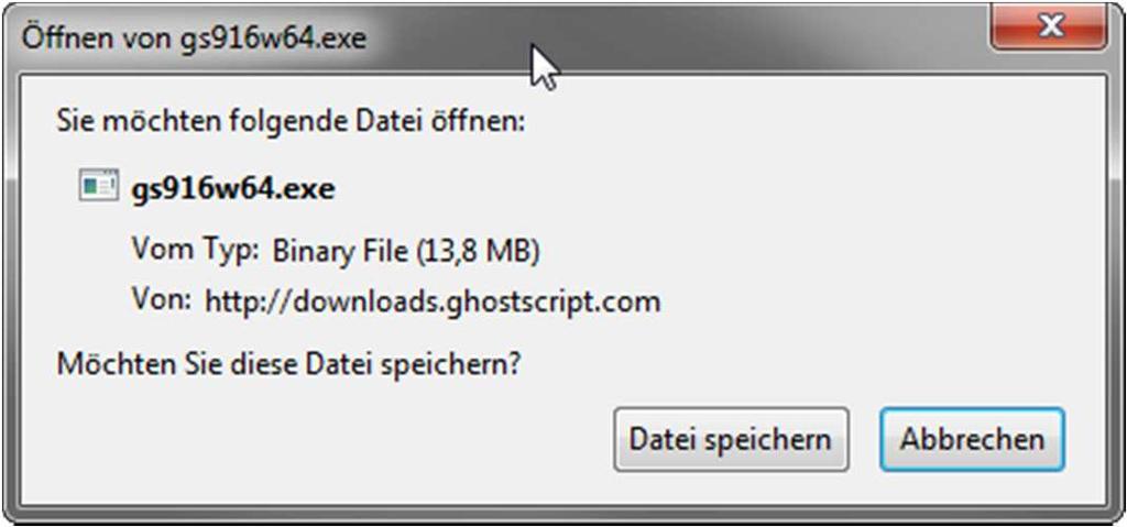 Speichern Sie die Datei und führen Sie die exe-datei (bei Windows), beziehungsweise die tgz-datei
