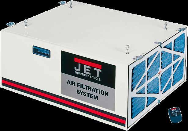 LUFTFILTERSYSTEM AFS-1000B VORTEILE Bedienfreundliches, leistungsfähiges Luftfiltersystem für mittelgroße Räume in JET-Qualität 1 leise Reinigung und Filterung der Luft in Ihrer Werkstatt, das