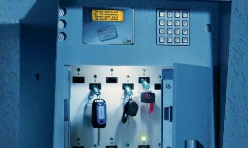 Elektronischer Schlüsseltresor An Großstationen finden Sie den Fahrzeugschlüssel oft nicht im Handschuhfach, sondern im Elektronischen Schlüsseltresor.