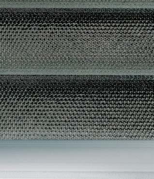 Technische Innovationen und Produktentwicklungen Technologie zur Herstellung grossformatiger Folien-Fassaden-Systeme (bis 3000 x 8000 mm) Lux-Line Rollo mit Schliessrichtung von unten nach oben Folie