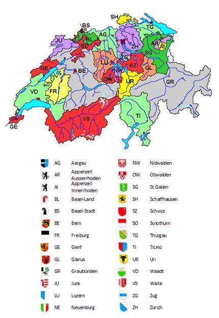 Erster Teil: Geografie, Bevölkerung, Sprachen und Traditionen Gesamtbevölkerung der Schweiz (Ende 2014): 8 237 666 Einwohner Die Schweiz ist ein Bundesstaat von 26 Ständen 20