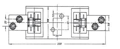 NH-U-Sicherungsunterteile / Fuse-Bases 90 V NH-U-Sicherungsunterteile NH-U-Fuse-Bases NH a 1-polig / 1-pole