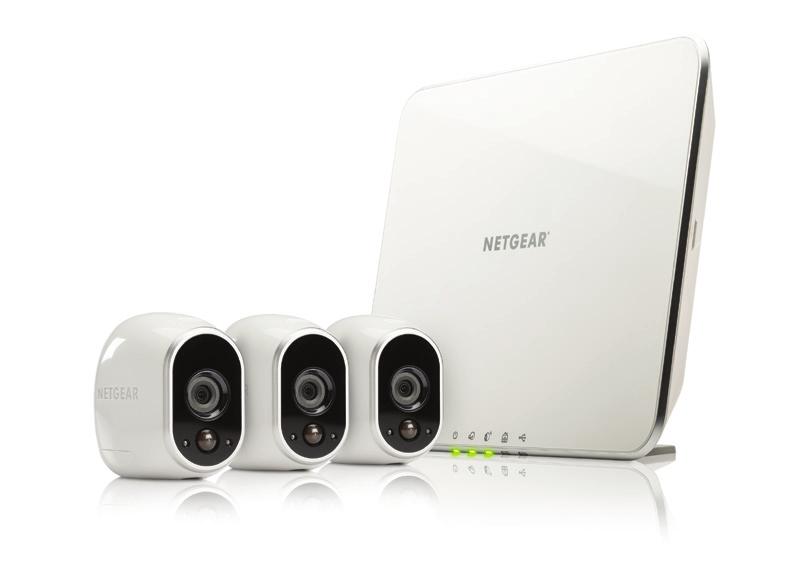 WEITERE SYSTEME Sicherheitssystem mit 3 Drahtlos-HD-Kameras (3) 100% drahtlose HD-Kameras mit Nachtsicht (1) Smart-Home-Basisstation mit Netzteil